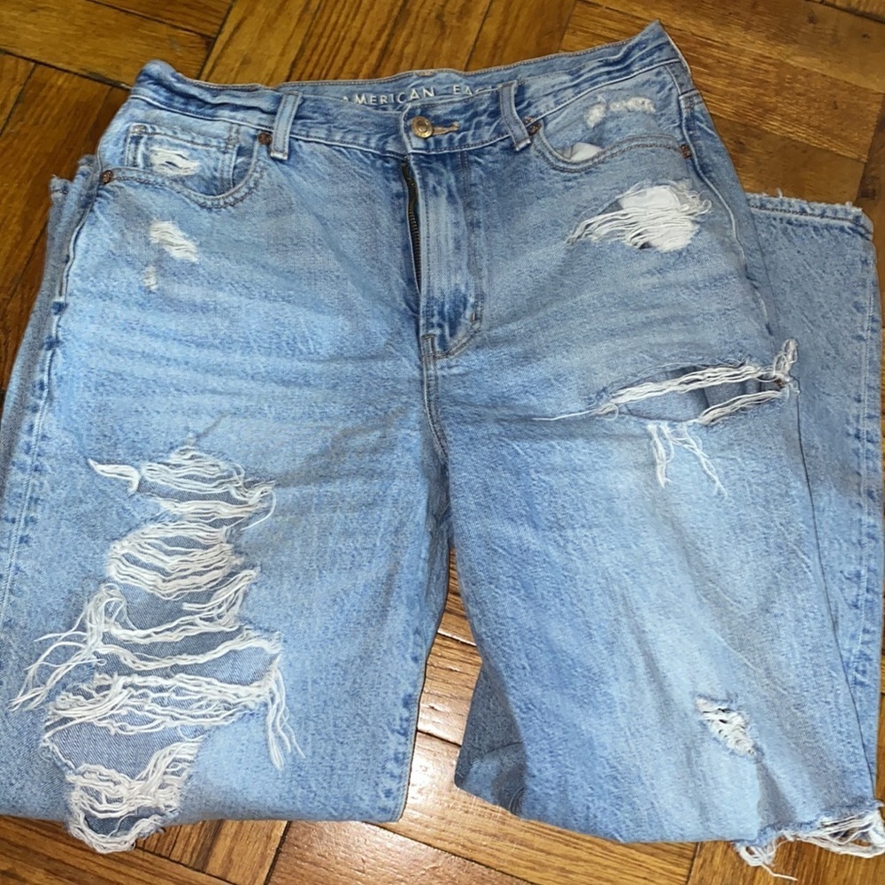 american eagle relaxed mom jeans size: 6